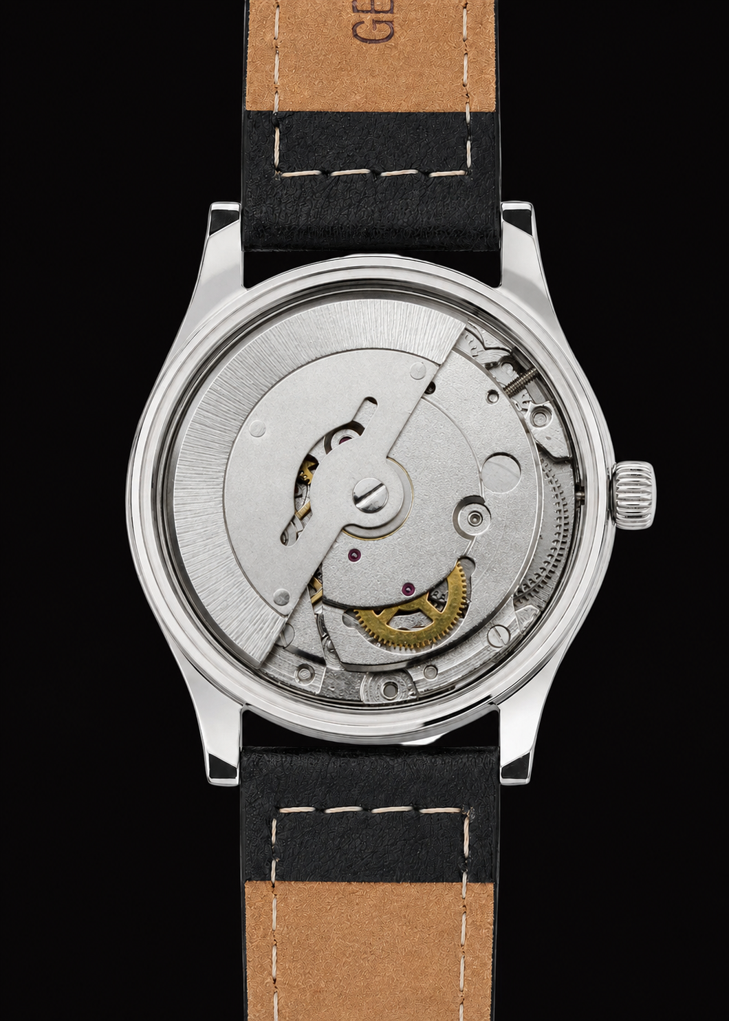 Aeschbach WW2 Pattern German Wehrmacht & Luftwaffe Dienstuhr (Army/Airforce Service Watch) with Sapphire Box Crystal and a 21 Jewel Automatic Mechanical Movement