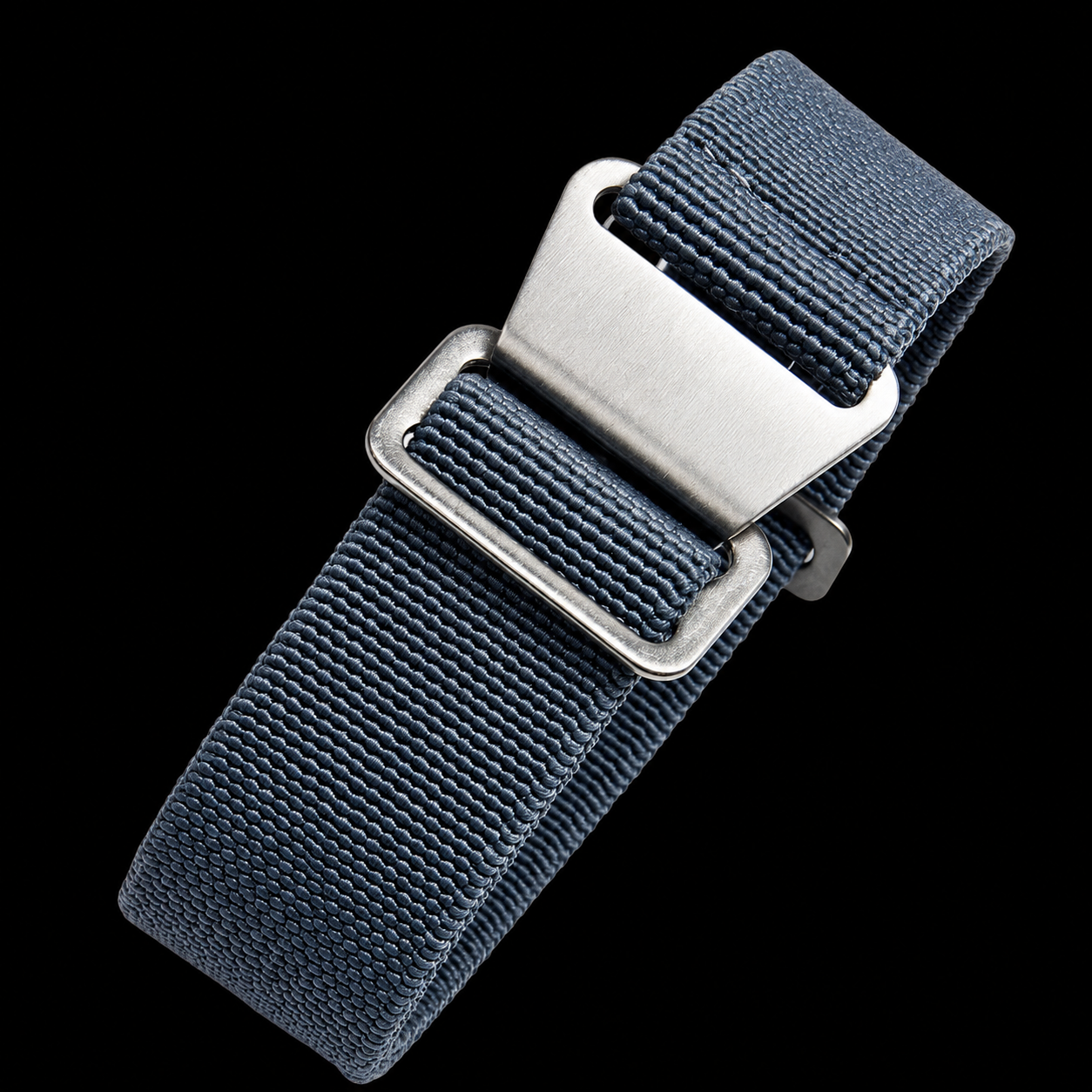 20mm Elastisches Armband der französischen Marine und Spezialeinheiten in Grau mit rotem Streifen