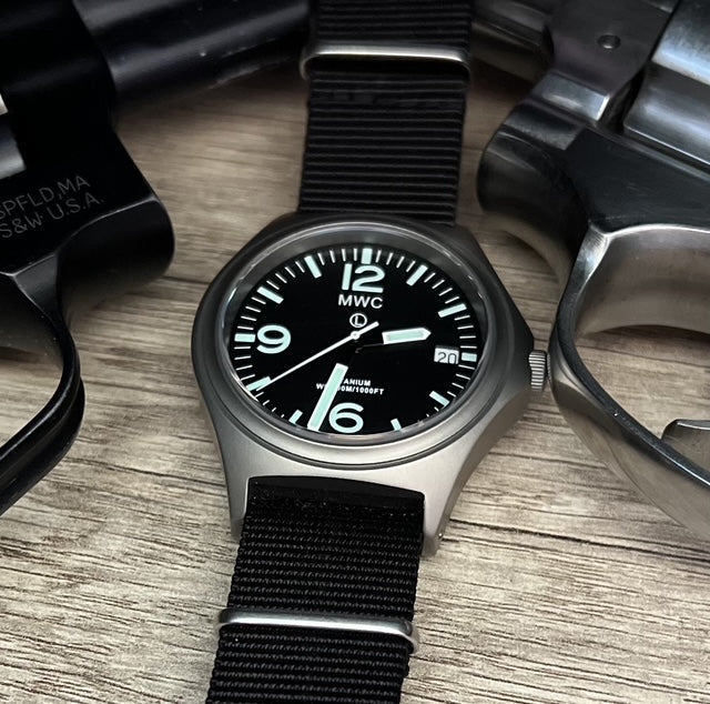 MWC Combat Elite Titanium Military Watch, 300m Water Resistant, 10 Year Battery Life, Luminova and Sapphire Crystal