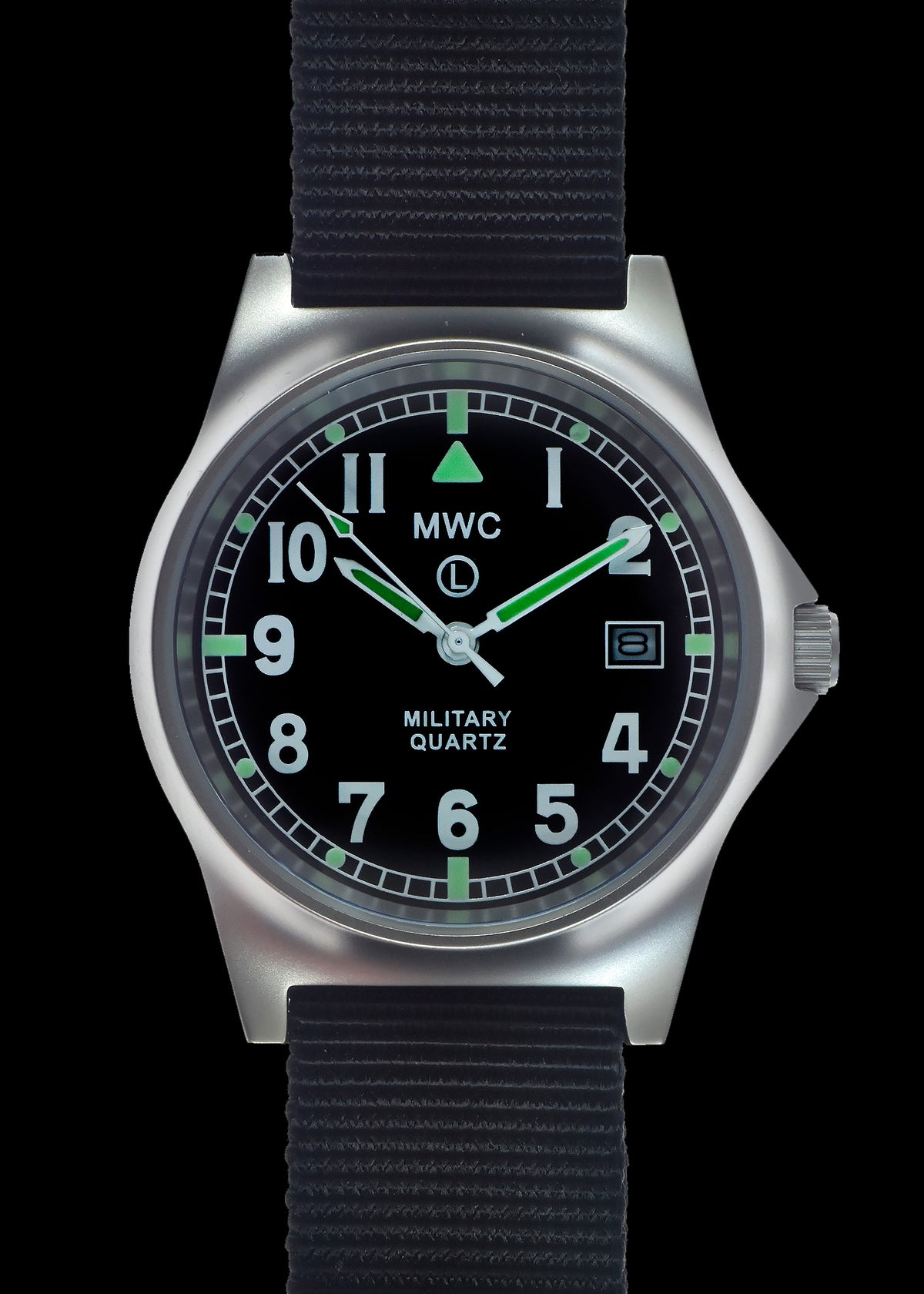 MWC G10 LM ステンレススチール ミリタリーウォッチ ブラック NATO 
