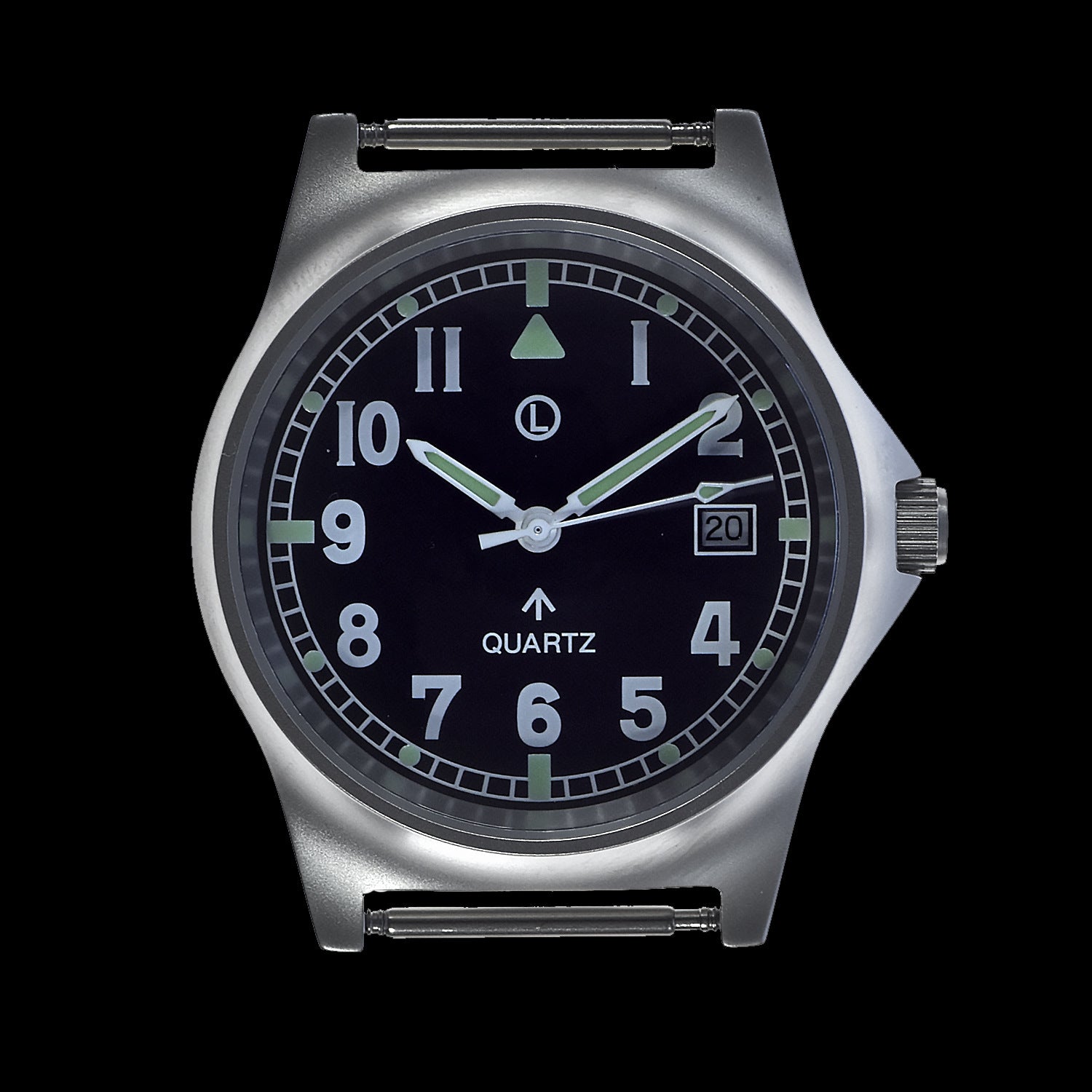 Montre militaire MWC G10 LM en acier inoxydable sans bracelet (fond de boîtier lisse gravable)