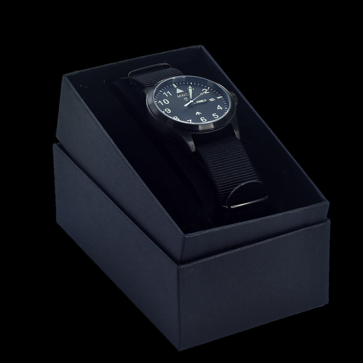 MWC MKIII (100m) Reloj Militar Automático Edición Limitada Patrón de los 1950 en Acero PVD Negro con Cristal de Zafiro