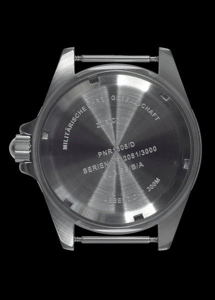 MWC 300m / 1000ft Stainless Steel Quartz Military Divers Watch with 10 Year Battery Life