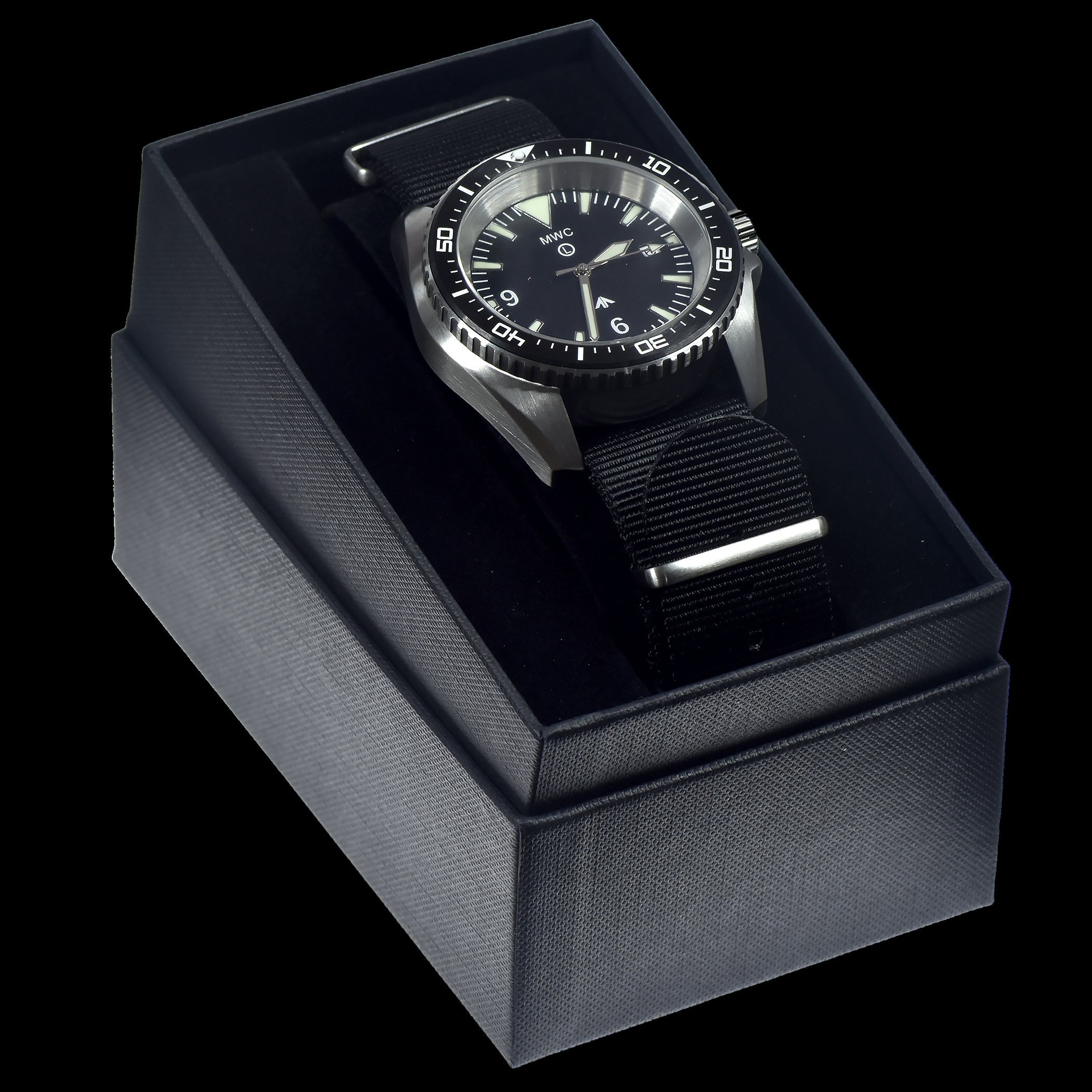 Reloj Militar para Buceadores MWC de Alta Resistencia 300m en Caja de Acero Inoxidable (Cuarzo) con Cristal de Zafiro y Bisel Cerámico