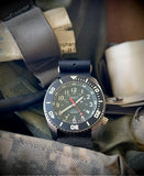 MWC "Depthmaster" 100atm / 3,280ft / 1000m Water Resistant Military Divers Watch in a Stainless Steel Case with GTLS and Helium Valve (10 Year Battery Life)
