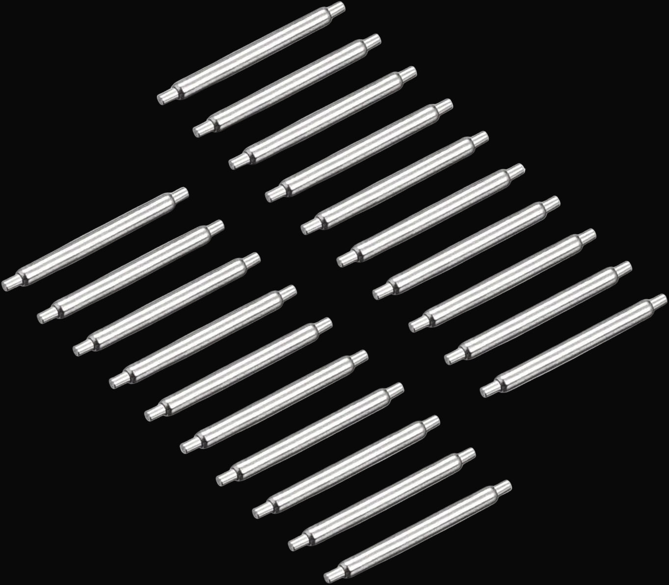 Paar Uhrenstifte zur Gestaltung des Aussehens einer Militäruhr mit festen Massivstegen