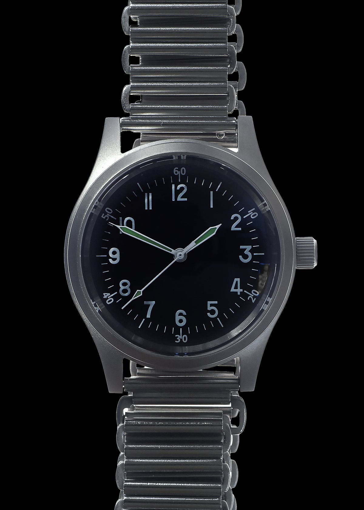 A-11 1940s WWII Pattern Automatic Military Watch 100m Water Resistant