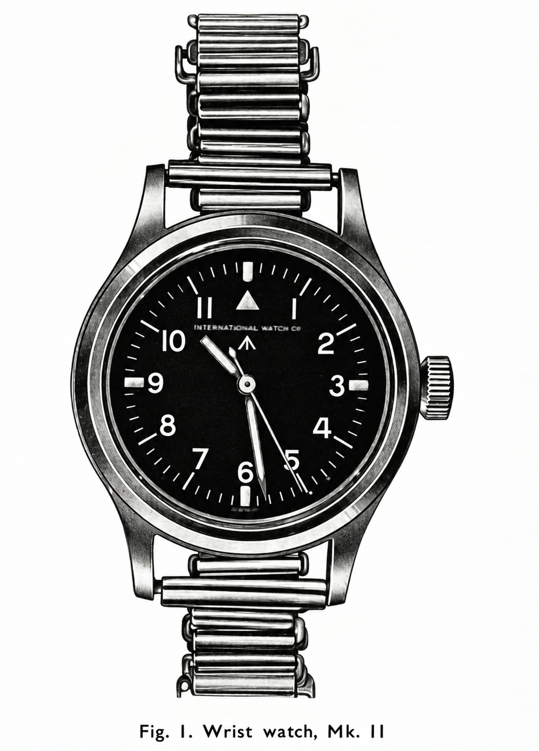18mm Retro 1940/50er "Bonklip"-Stil Edelstahlarmband – Ideal für antike oder Retro-Uhren