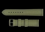 2 Piece Retro Pattern 24mm Canvas Military Watch Strap in Olive Drab - The Ideal Durable Fabric Strap for Military Watches