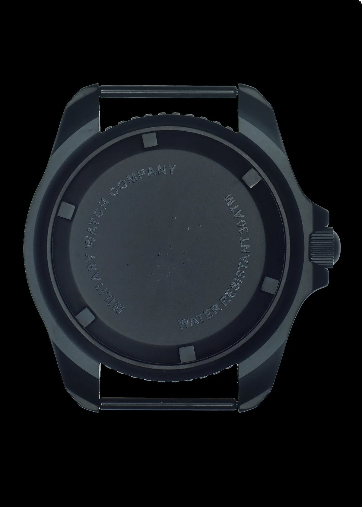 MWC 1999-2001 Pattern Automatic Day/Date Military Divers Watch with Black PVD Steel Case and Sapphire Crystal