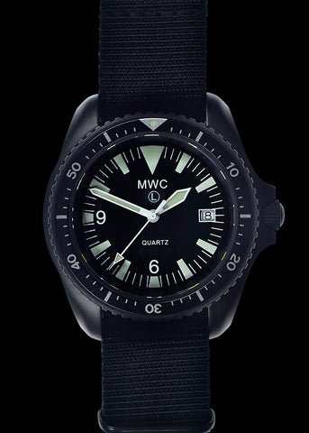 MWC 24 Jewel 300m Automatic Divers Watch with PVD Bracelet, Ceramic Bezel and Sapphire Crystal