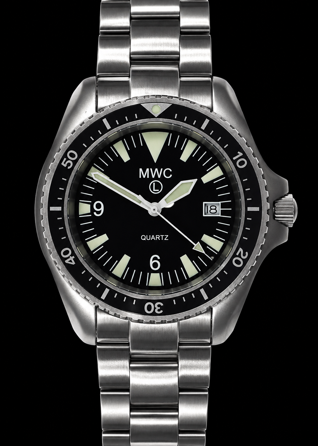Reloj de buceo militar de cuarzo patrón NATO actual con cristal de zafiro y batería de 10 años - NÚMERO DE STOCK NATO NSN 6645-99-157-3496