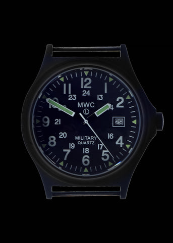 MWC G10BH PVD 12/24 50m Water Resistant Military Watch with Battery Hatch, Fixed Strap Bars, Sapphire Crystal and 60 Month Battery Life