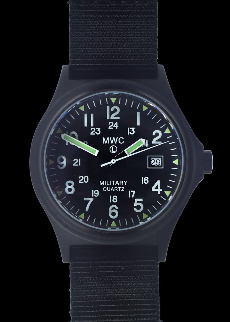 MWC G10BH PVD 12/24 50m Water Resistant Military Watch with Battery Hatch, Fixed Strap Bars, Sapphire Crystal and 60 Month Battery Life