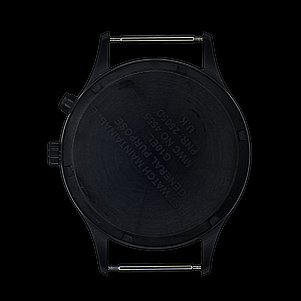 MWC G10EL Black PVD Steel General Service Watch with Electroluminescent (EL) Backlit Dial
