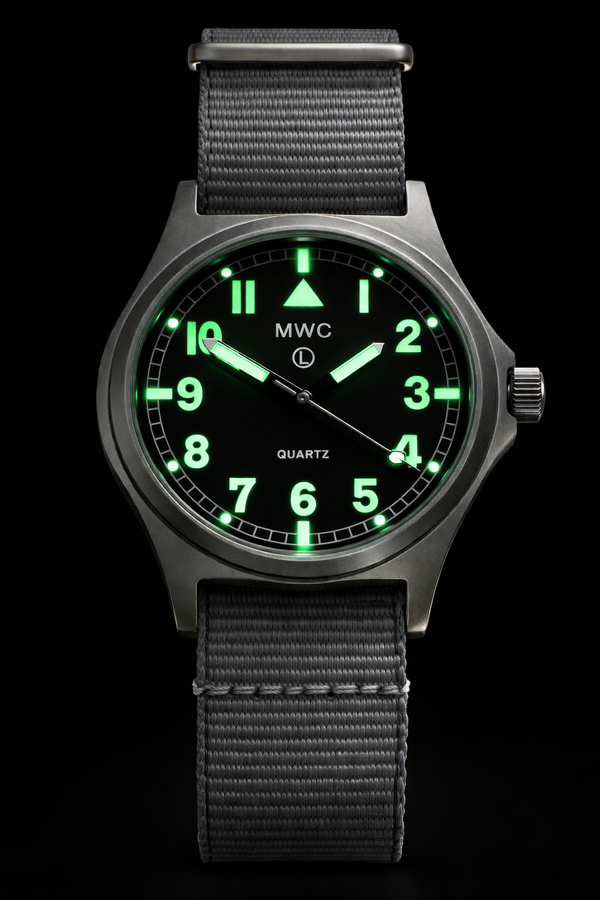 MWC G10 100m / 330ft Water resistant Stainless Steel Military Watch wi