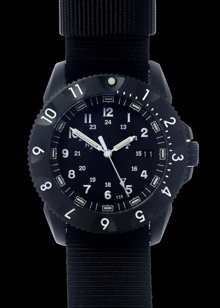 MWC P656 2025 Model PVD Tactical Series Watch with GTLS Tritium, Sapphire Crystal and a 24 Jewel Automatic Movement