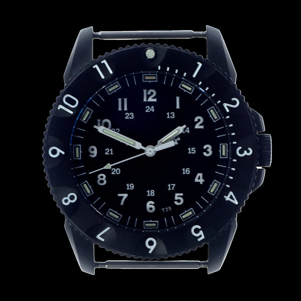 MWC P656 2025 Model PVD Tactical Series Watch with GTLS Tritium, Sapphire Crystal and Ten Year Battery Life (Non Date Version)