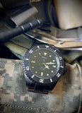 MWC 24 Jewel 300m Automatic Divers Watch with PVD Bracelet, Ceramic Bezel and Sapphire Crystal