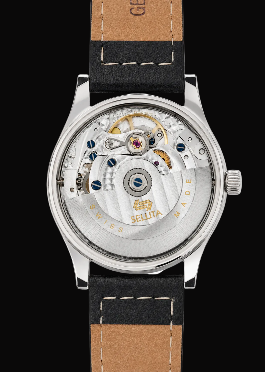 Reloj Piloto Aeschbach Patrón WW2 Luftwaffe Alemania / Reichsluftfahrtministerium (RLM) con Cristal de Caja de Zafiro y Movimiento Mecánico Automático de 21 Joyas