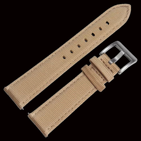 24mm Khaki Sailcloth CORDURA® Watchstrap