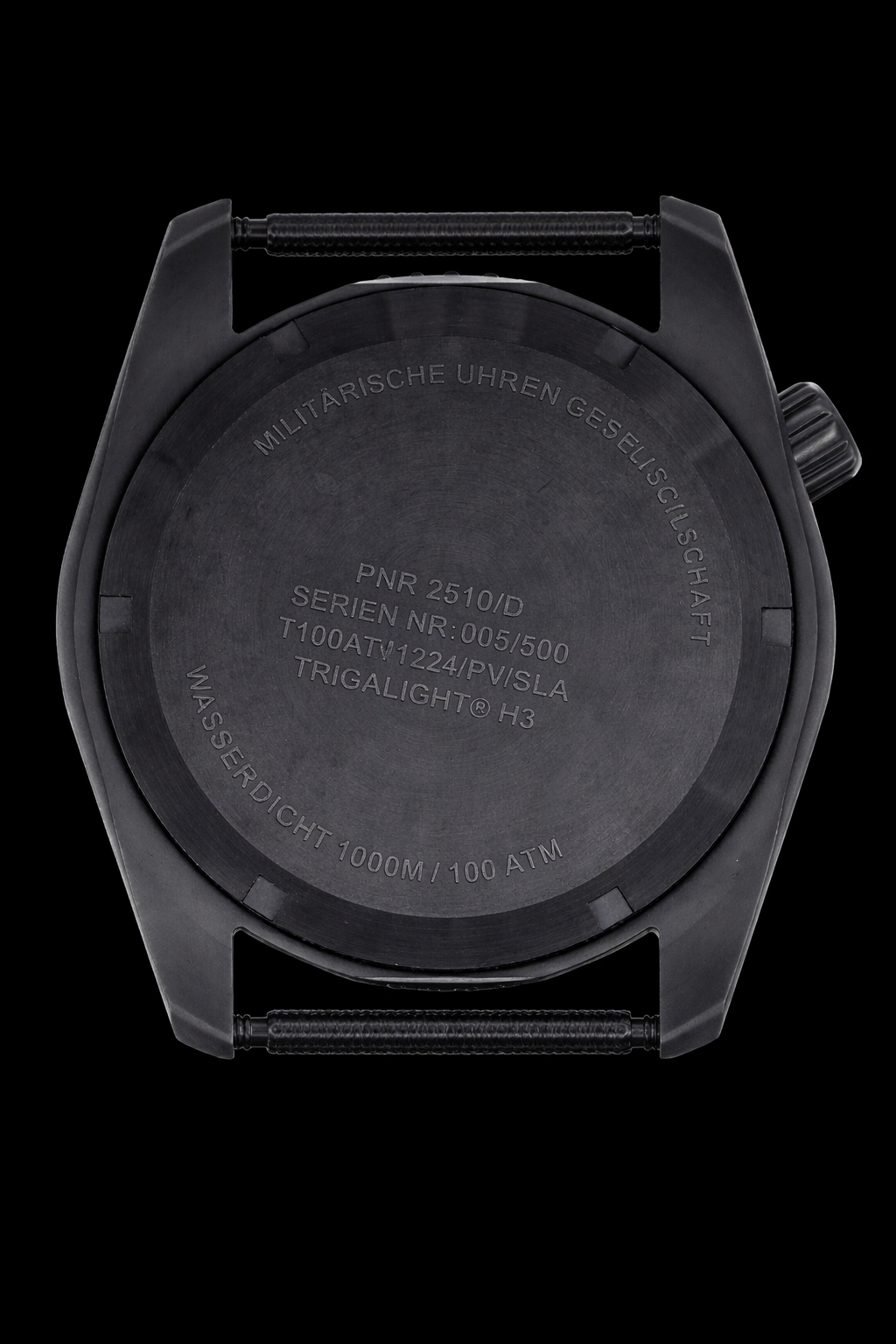 MWC "Depthmaster" 100atm / 3,280ft / 1000m Water Resistant Military Divers Watch in a PVD Titanium Case with Luminova and a Helium Valve (Automatic)