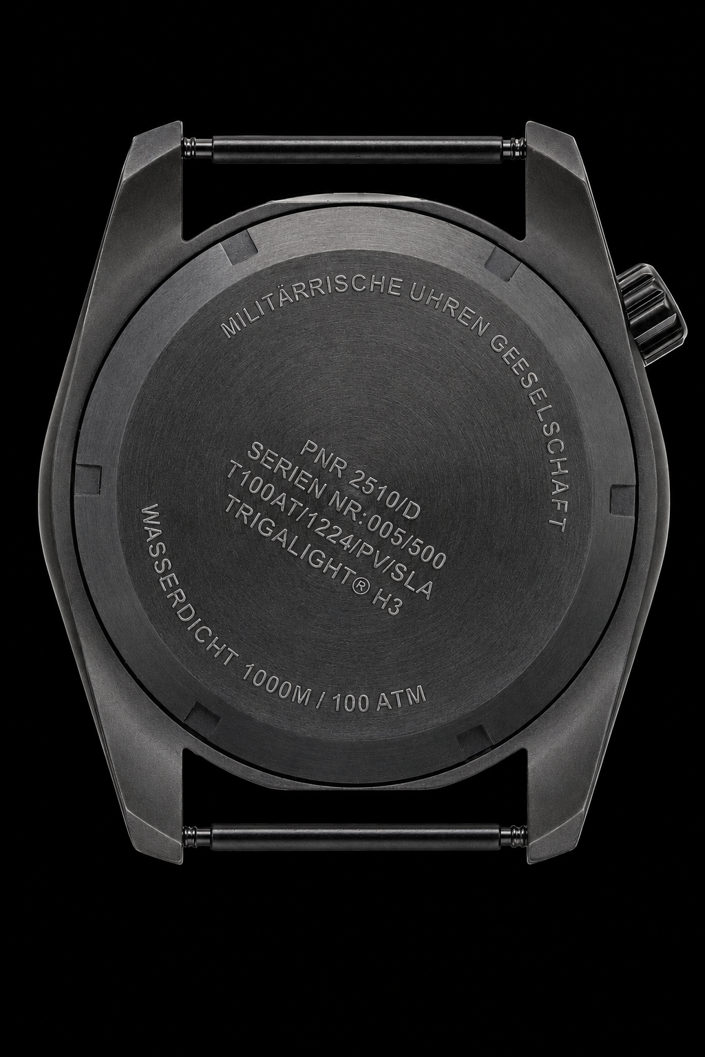 MWC "Depthmaster" 100atm / 3,280ft / 1000m Water Resistant Military Divers Watch in a PVD Titanium Case with GTLS and Helium Valve (Automatic)