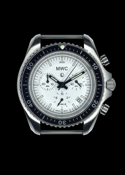 MWC NATO Pattern Stainless Steel Military Pilots Chronograph with Sapphire Crystal and Swiss Ronda Movement