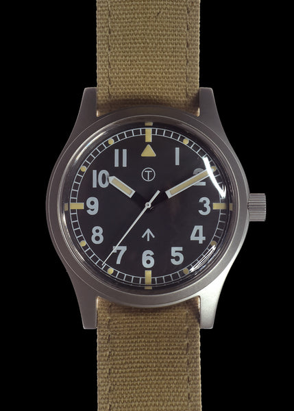 MWC 1940s to 1960s Pattern General Service Watch with Sterile Dial and 24 Jewel Automatic Movement (Retro Cream Dial Variant)