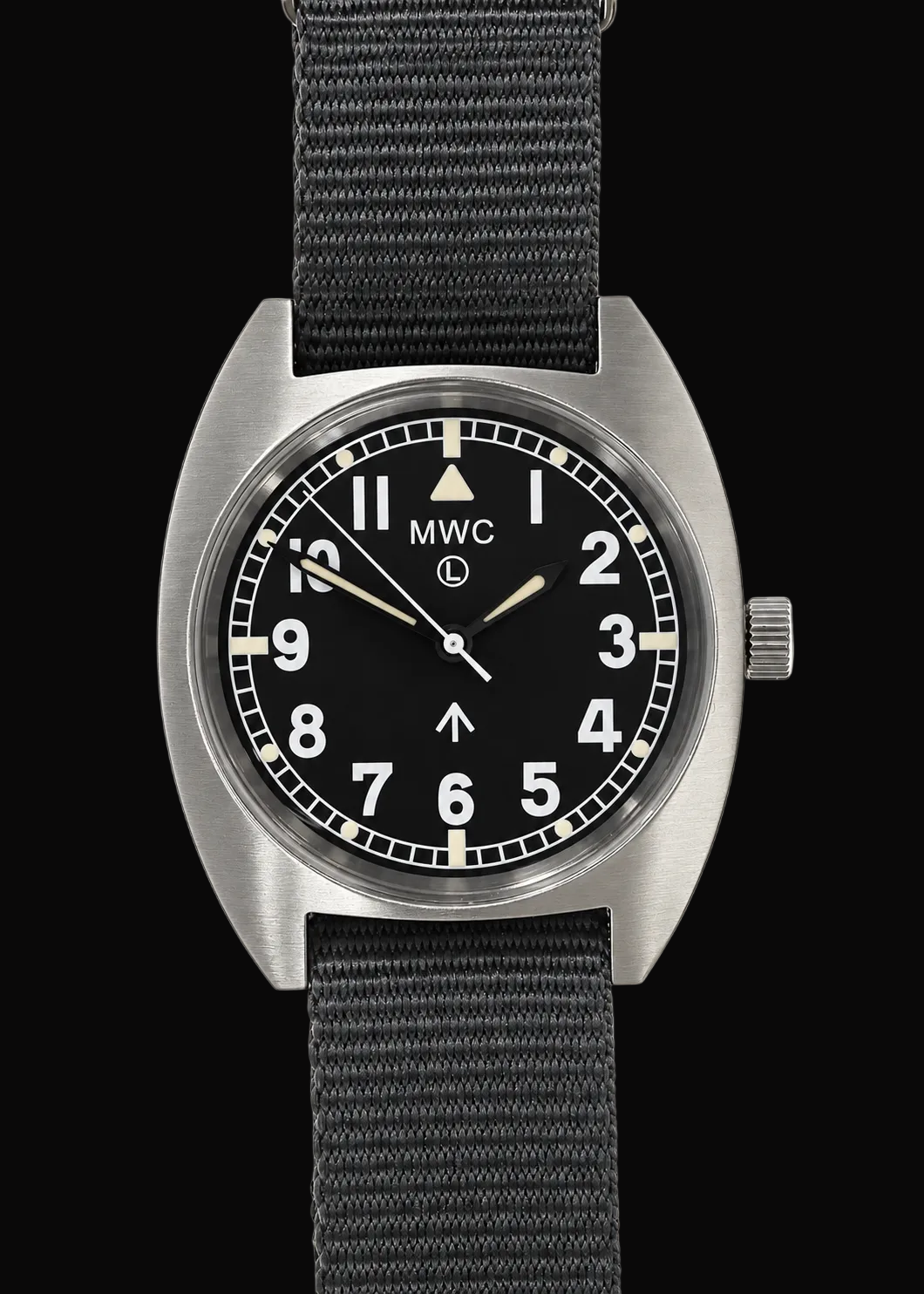 MWC W10 1970er Muster 24 Rubin Handaufzug Militär-Uhr