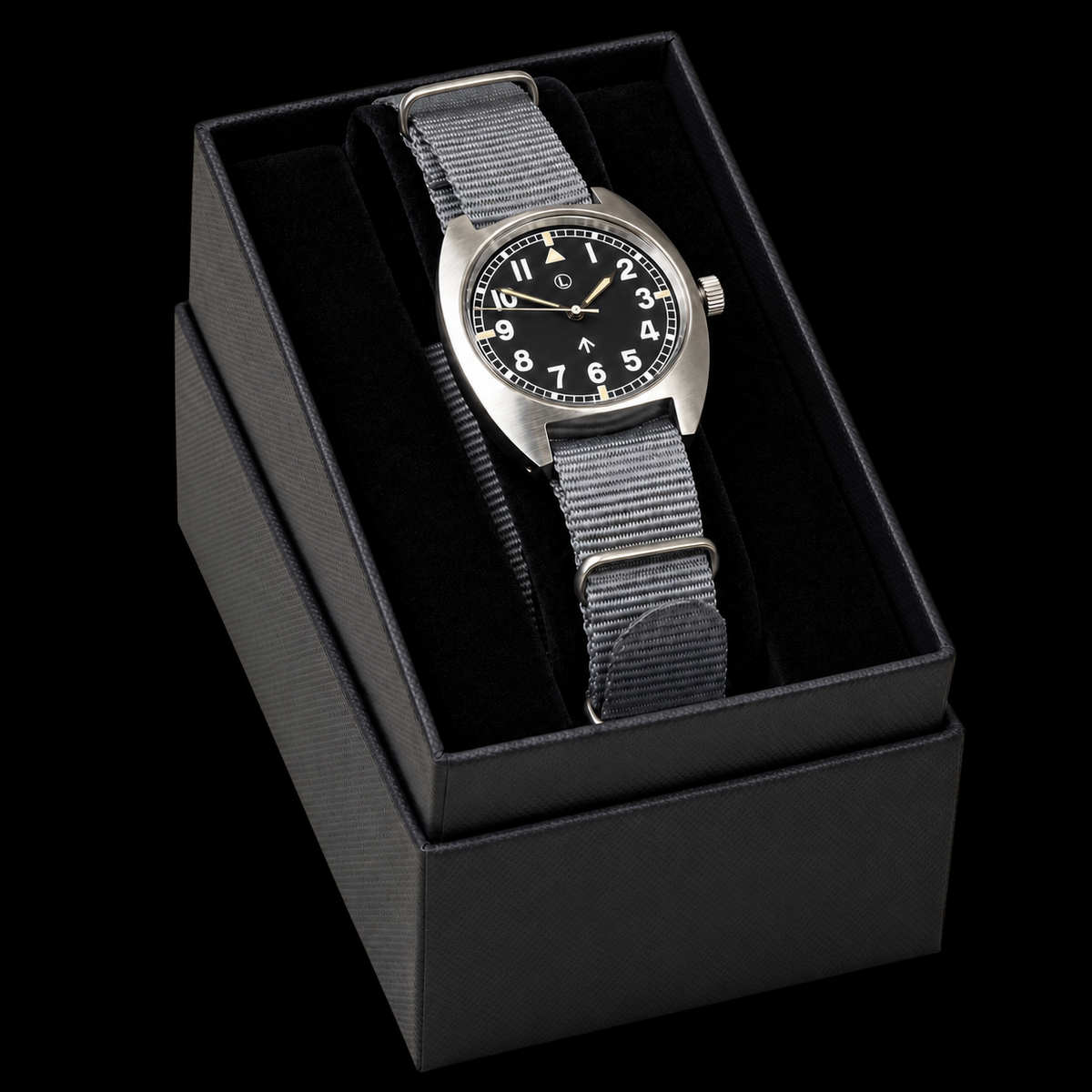 MWC W10 1970er Muster 24 Rubin Handaufzug Militär-Uhr