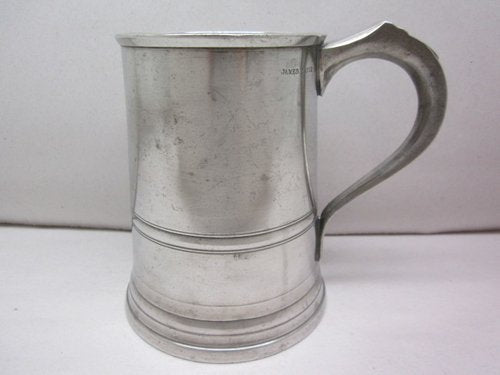 James Yates - One Pint Solid Pewter Tankard - Identical weight and dimensions as the manufacturers 19th century originals