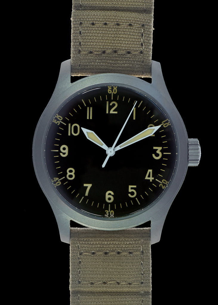 A-11 1940s WWII Pattern Military Watch (Automatic) Matt Finish with 100m Water Resistance and Sapphire Crystal