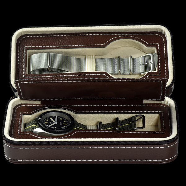 ELVIA Day/Date Military Divers Watch with Sapphire Crystal and Quartz Movement