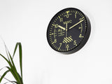 MWC Limited Edition Altimeter Wall Clock with High Visibility Dial, Sweep Second Hand and a Silent Quartz Movement (Size 22.5 cm / approx 9