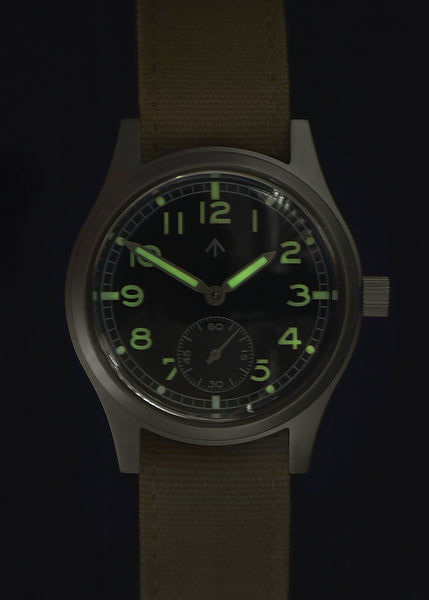 MWC 1940s/1950s "Dirty Dozen" Pattern General Service Watch with Retro Lume and 21 Jewel Self Winding Automatic Movement