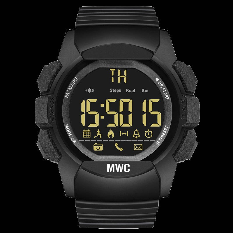 MWC Digital Multifunktions Militär Smartwatch mit Bluetooth, Schrittzähler, 100m (330ft) Wasserdichtigkeit, Fernkamera und Android / iOS Kompatibilität - Kleine Menge zum Räumen