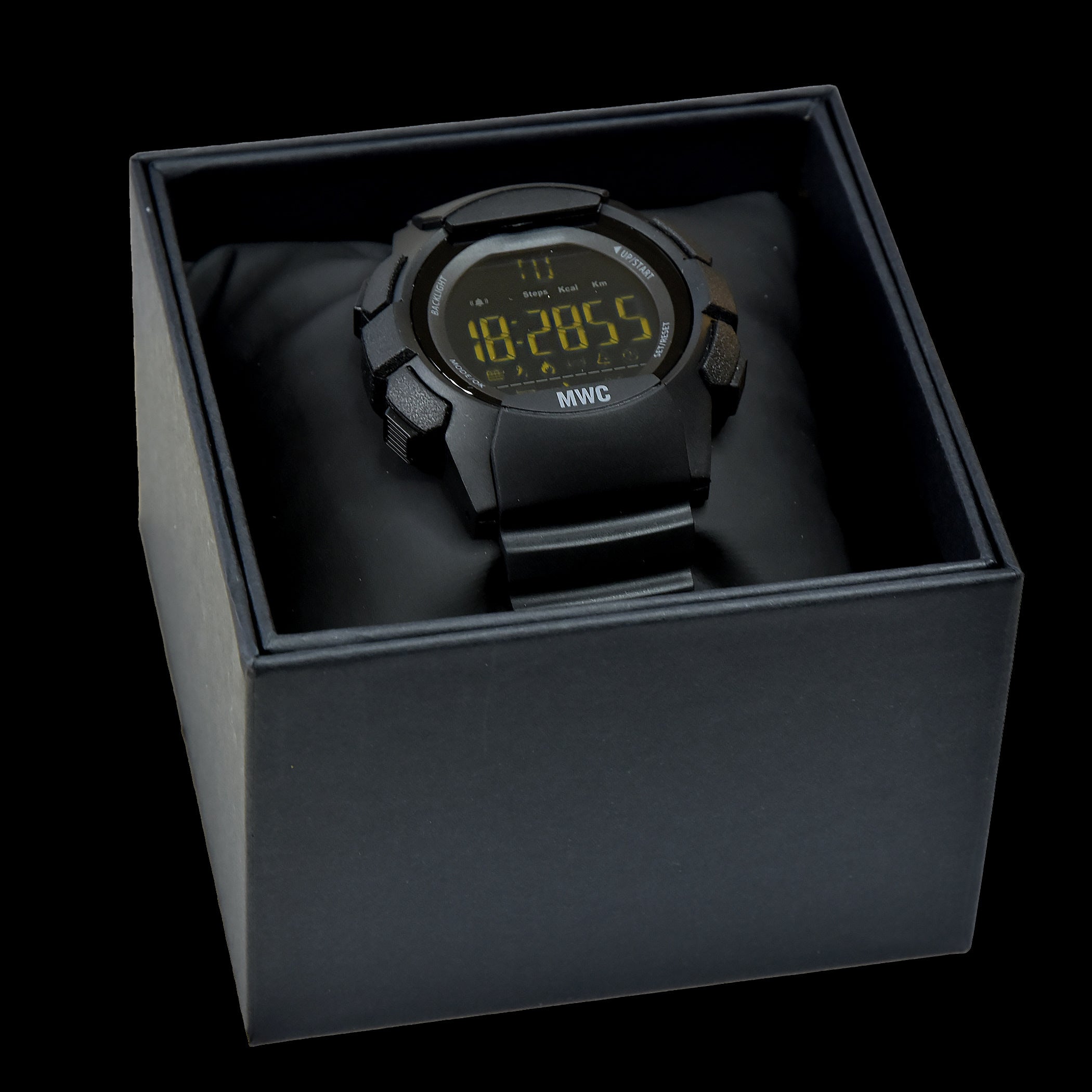 MWC Digital Multifunktions Militär Smartwatch mit Bluetooth, Schrittzähler, 100m (330ft) Wasserdichtigkeit, Fernkamera und Android / iOS Kompatibilität - Kleine Menge zum Räumen
