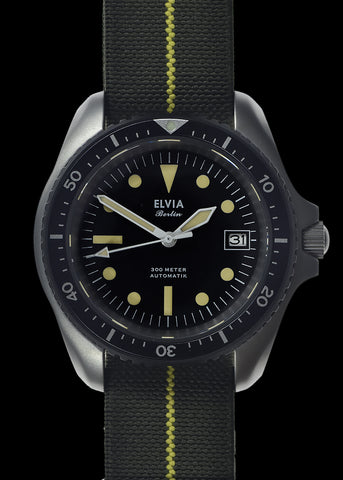 MWC Stainless Steel Automatic Military Divers Watch  - Tritium / GTLS Illumination, Sapphire Crystal and 60 Hour Power Reserve