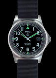 MWC G10 LM Stainless Steel Military Watch on Black NATO Strap with Date Window