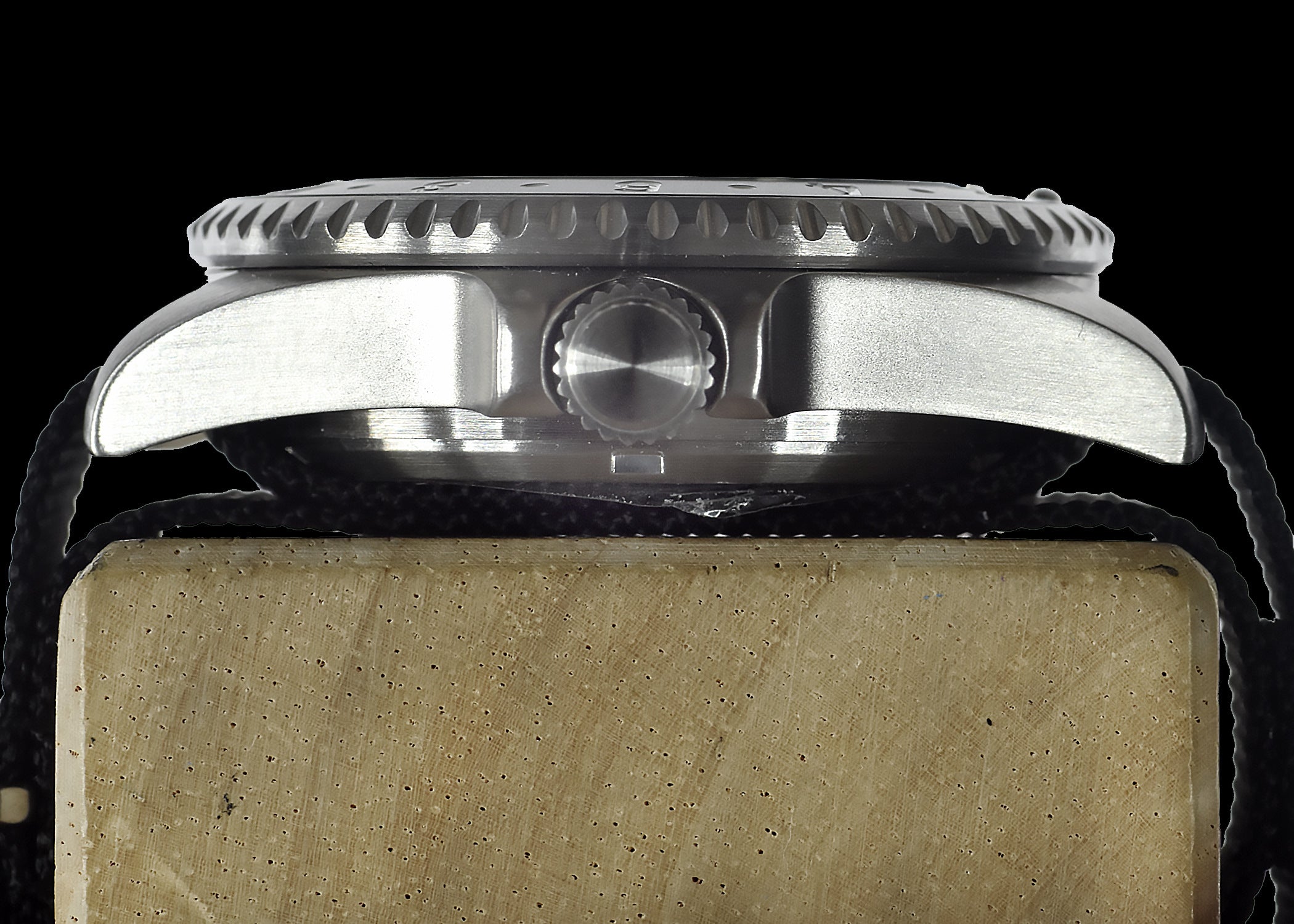 MWC Stainless Steel GMT (Dual Time Zone) Military Watch with Sapphire