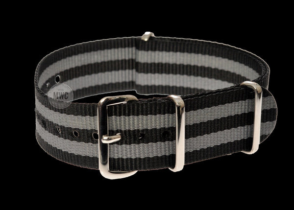 24mm "Bond" NATO Military Watch Strap with Stainless Steel Buckles