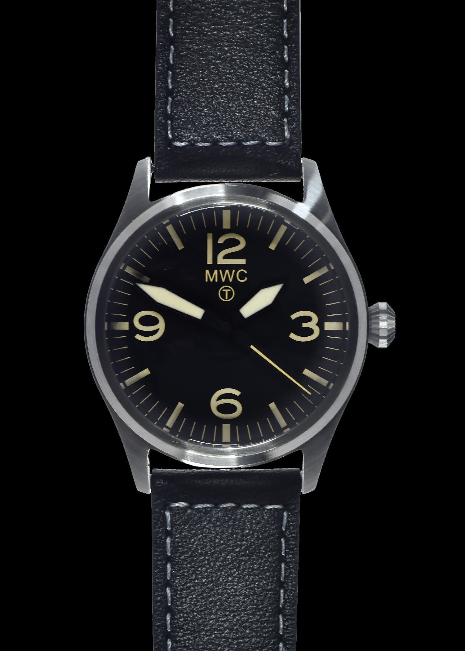 <未使用>　MWC / アビエーター パイロットウォッチ SM/AV/2 MWC Classic 40mm Stainless Steel Aviator Watch with Hybrid