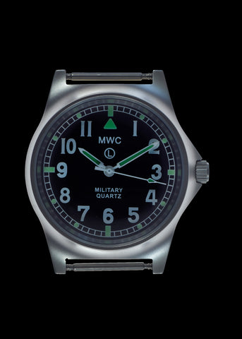 MWC G10 LM Non Date Stainless Steel Military Watch (Grey Strap)