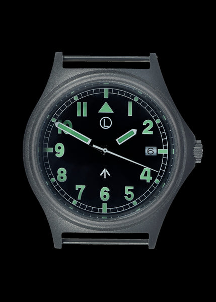 G10 100m Water resistant Military Watch with 12 Hour NATO Pattern Dial in Stainless Steel Case with Screw Crown (Unbranded)