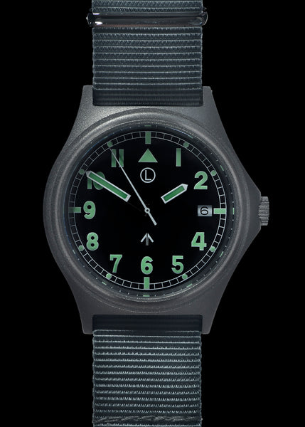 G10 100m Water resistant Military Watch with 12 Hour NATO Pattern Dial in Stainless Steel Case with Screw Crown (Unbranded)