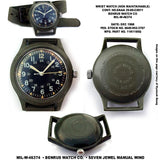 MWC Classic 1970s Pattern MIL-W-46374 Pattern Military Watch on a Black Military Webbing Strap