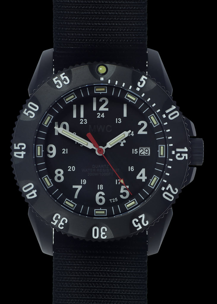MWC P656 2023 Model PVD Titanium Tactical Series Watch with GTLS Tritium and Ten Year Battery Life (Date Version)