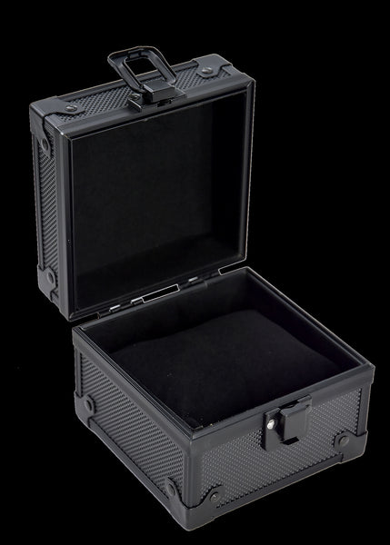 MWC Protective Travel Watch Box with Blank Plate for Customization/Engraving