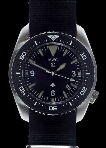 MWC Heavy Duty 300m Military Divers Watch in PVD Steel Case (Automatic) Latest Model with Ceramic Bezel and Sapphire Crystal